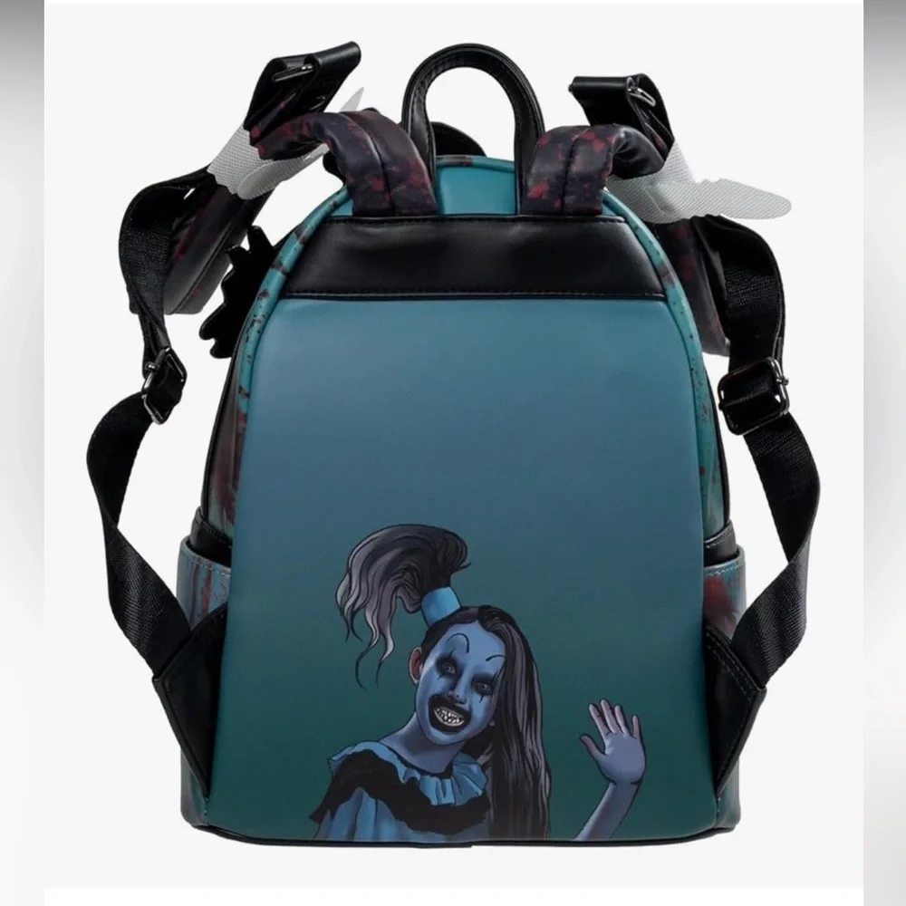 Loungefly Terrifier Art the Clown Blood Splatter Glow-in-the-Dark Mini-Backpack